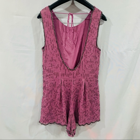FREE PEOPLE ROMPER ORCHID Sz. 2 - Picture 4 of 8